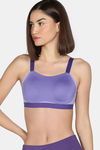 Zelocity High Impact Quick Dry Sports Bra - Aster Purple — thumbnail 1